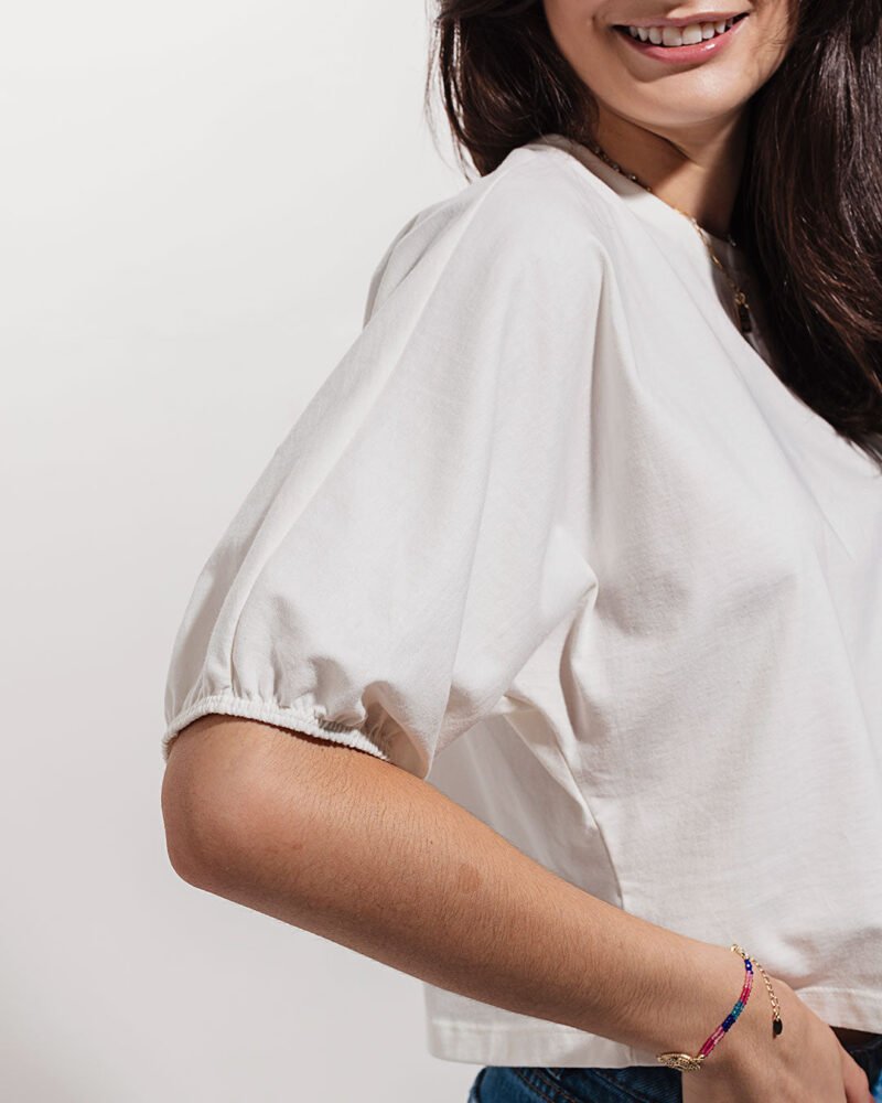 Blusa Ampla Magnólia Branca - Image 3