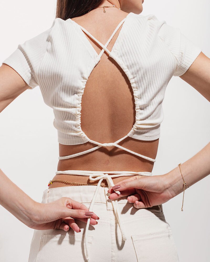 Blusa Cropped Hera Branca - Image 3