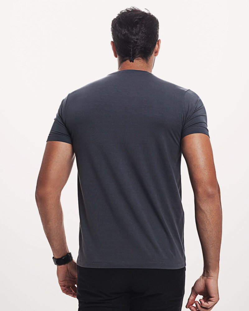 Camiseta Viscose Everyday Cinza Escura - Image 3