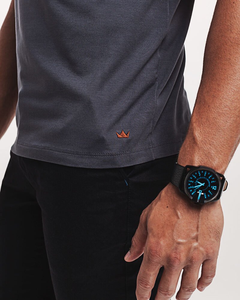 Camiseta Viscose Everyday Cinza Escura - Image 6