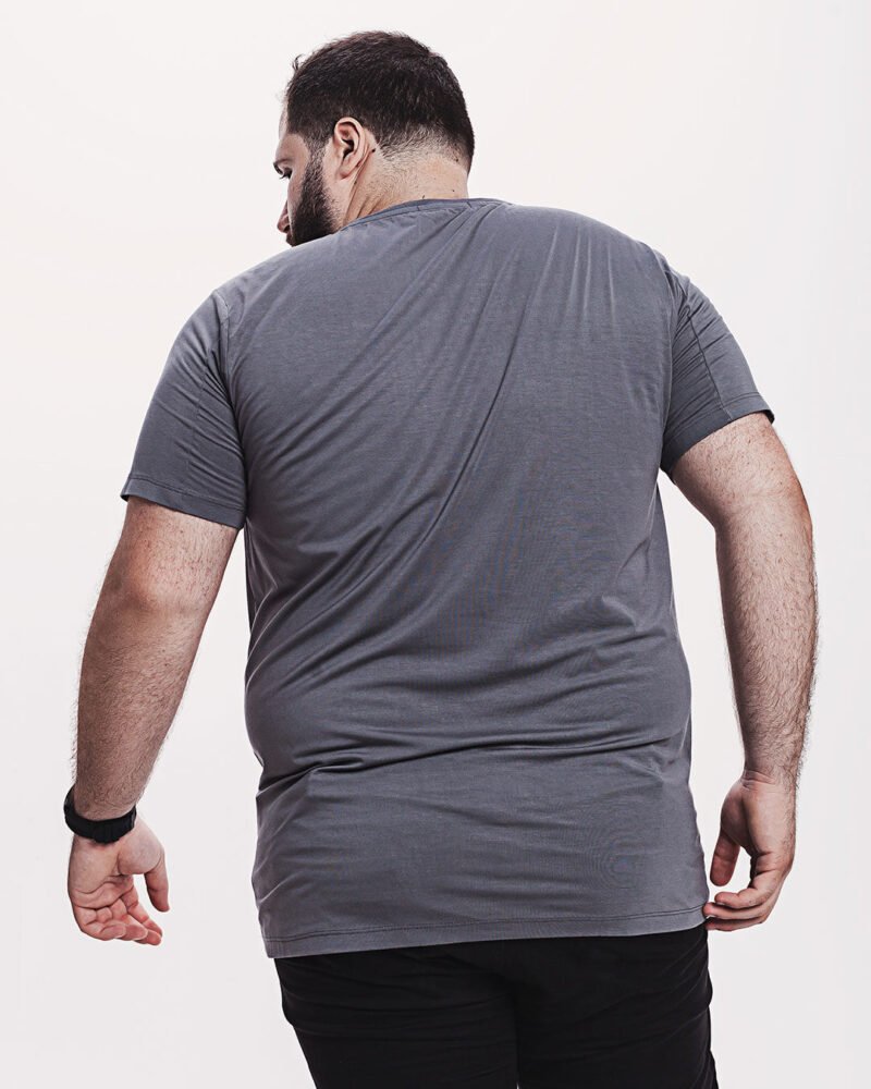 Camiseta Viscose Everyday Cinza Escura - Image 10